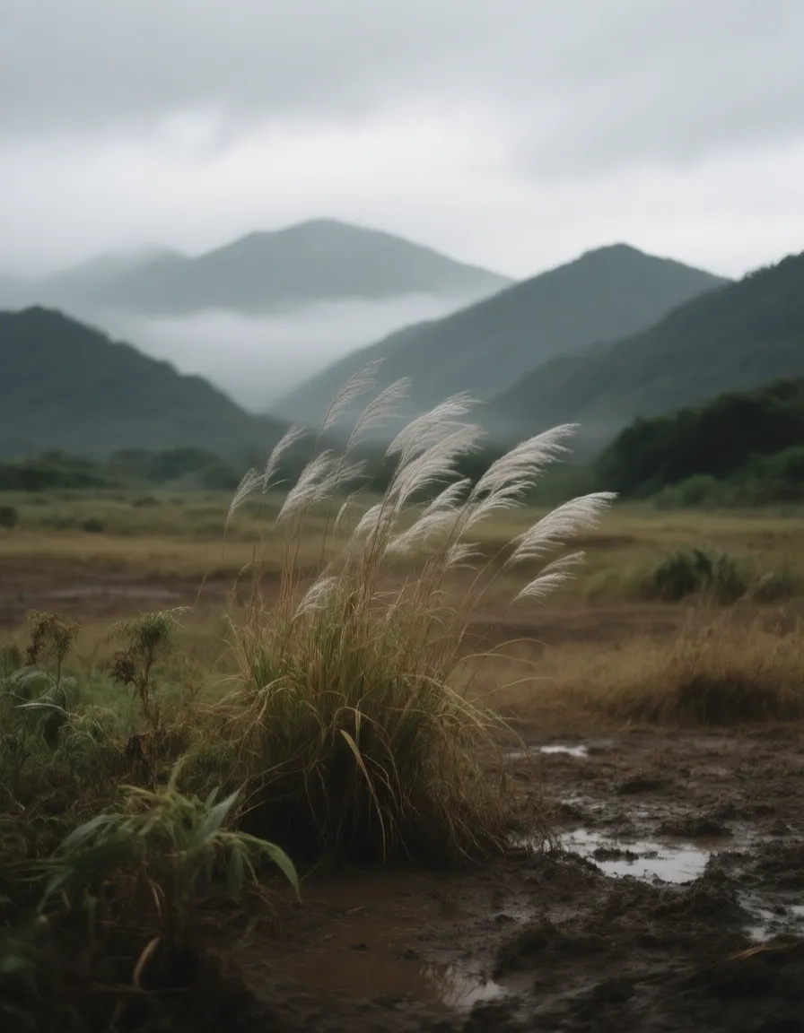 台東原始基地地景與芒草